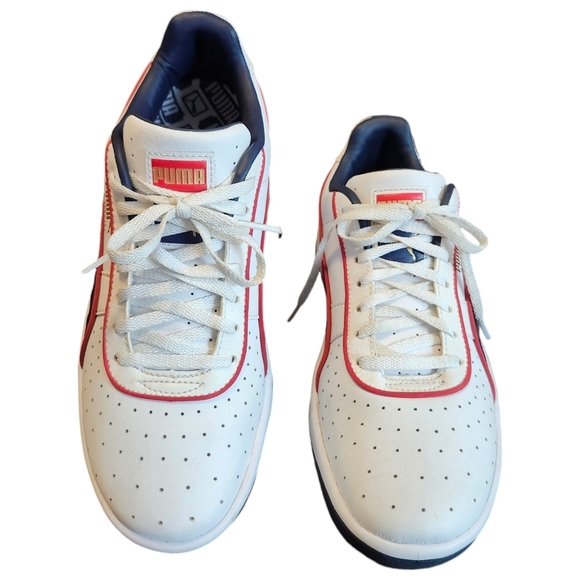 Puma Kids Sneakers - White and Navy - Picture 10 of 15